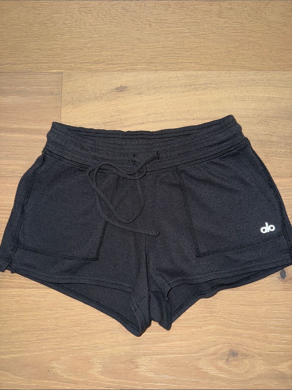ALO Yoga Black Women's Athletic Drawstring Shorts